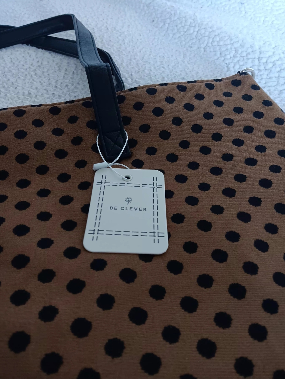 Polka Dot Tote Bag - Picture 6 of 9